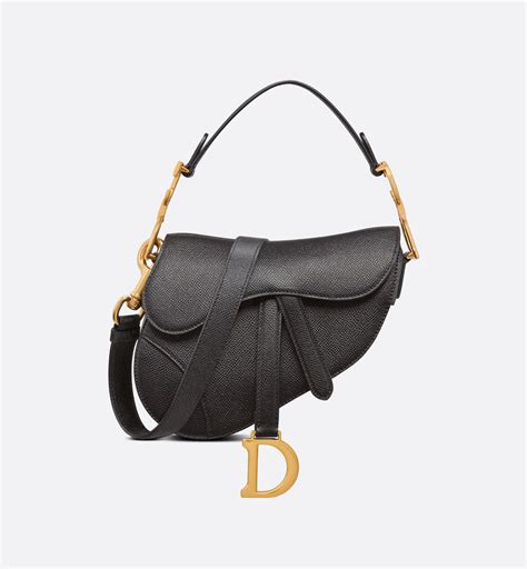 dior mini saddle bag black.